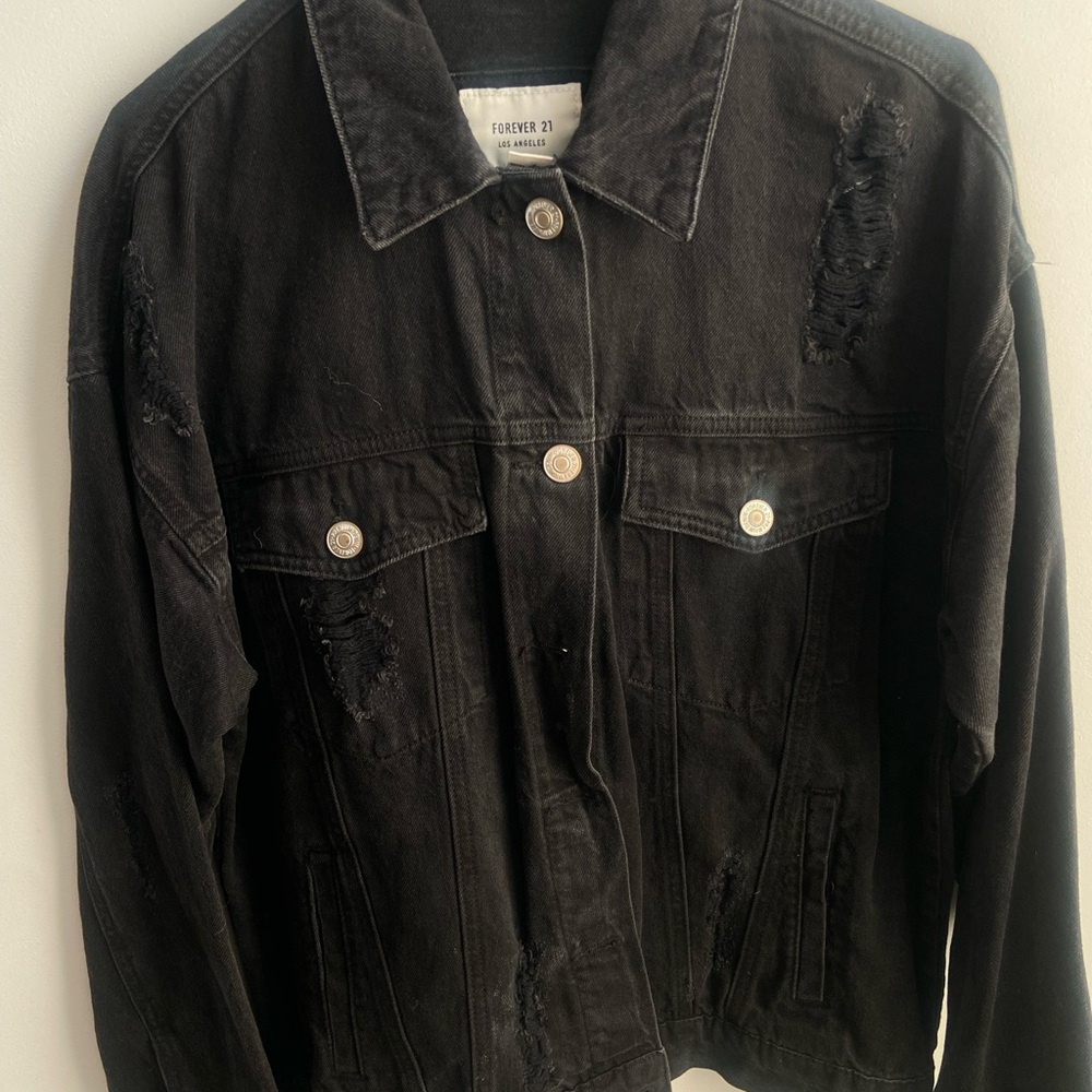 Forever 21 Black Denim Jacket